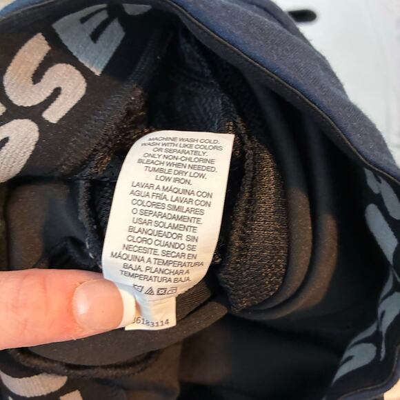 Russell Fusion Knit Joggers Men's 2XL Navy Blue Active Performance Pockets READ - Picture 2 of 9